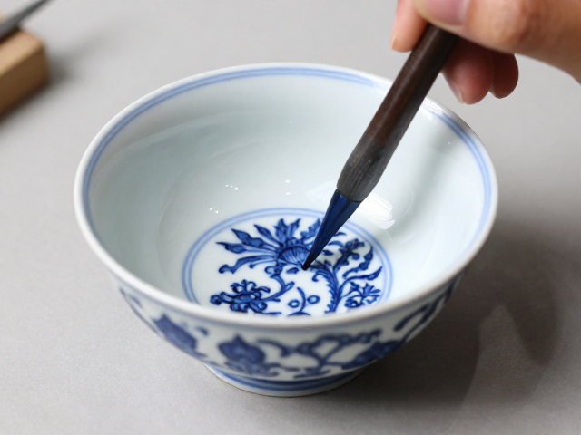 青花古彩绘制工艺与烧成温度观察，揭秘瓷器核心技法