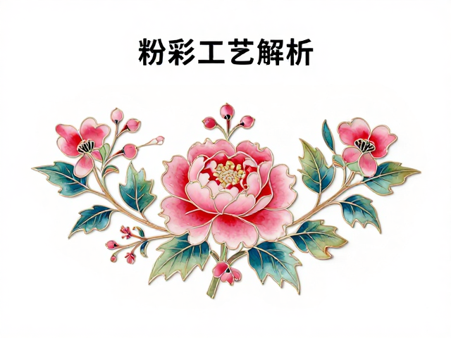 粉彩贴花工艺解析，层次分明的美学与技法