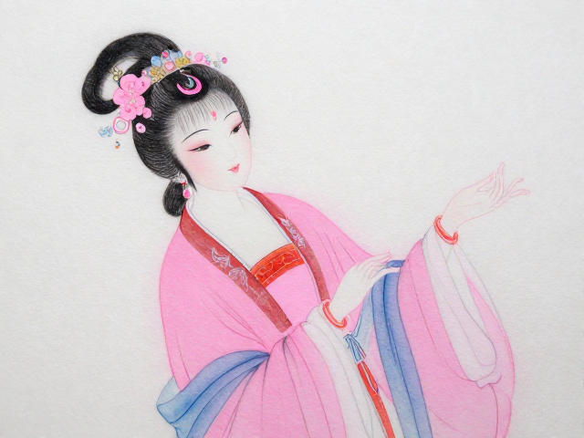 粉彩绘制工艺中的蛤粉妙用，细腻勾勒人物仕女神韵