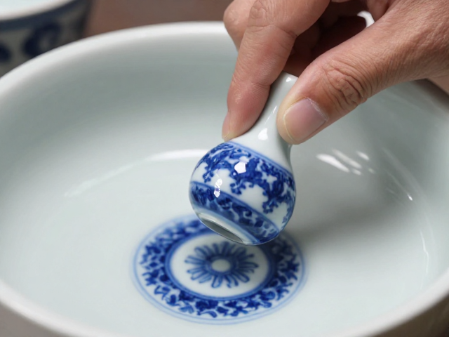 青花绘制工艺解析，料头处理与彩绘后施透明釉的关键步骤
