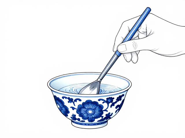 景德镇青花绘制工艺,料头运用与技法解析
