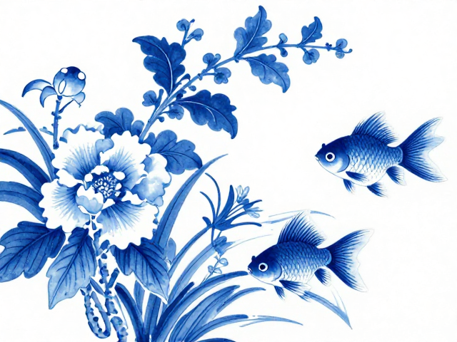 青花笔法线条控制，花鸟鱼虫绘制工艺详解