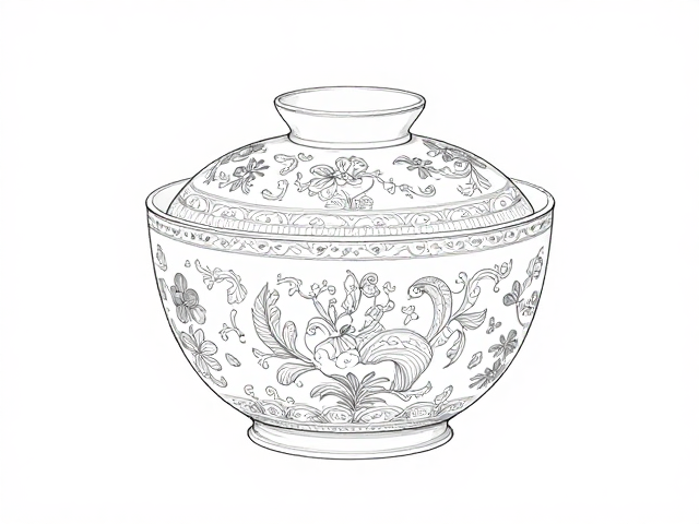 广东石湾粉彩绘制工艺,白描线稿练习入门指南