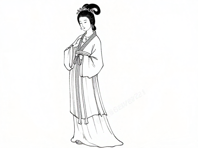 白描线稿怎么练？粉彩仕女绘制技法详解，新手必看