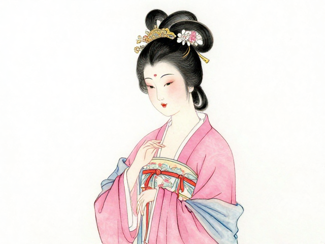 白描线稿怎么练?粉彩仕女绘制技法详解,新手必看
