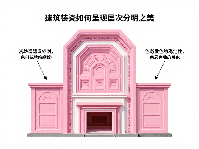 粉彩绘制工艺解析,建筑装饰瓷如何呈现层次分明之美?