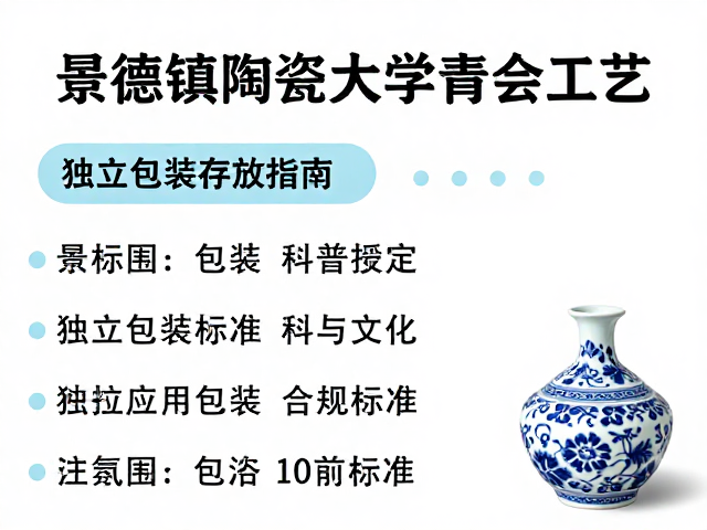 景德镇陶瓷大学青花绘制工艺，独立包装存放指南