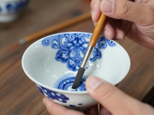 青花三彩釉下分水技法,传统工艺详解与收藏指南