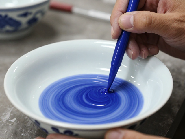 景德镇青花绘制工艺揭秘,透明釉料如何成就千年瓷韵