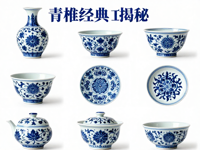青花绘制工艺揭秘，临摹经典纹样，为何普通日用瓷仅数百元？