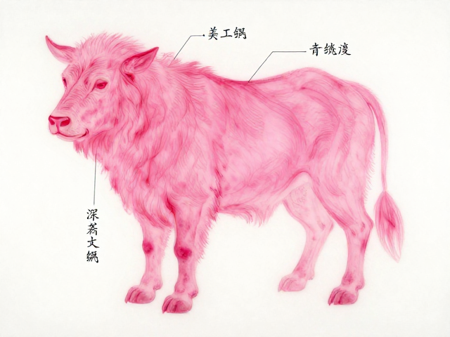 粉彩绘制工艺解析,浓烈鲜明色调与勾线填色技法详解