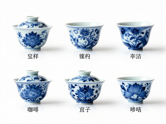 青花绘制工艺解析,染法赋能茶具咖啡具美学