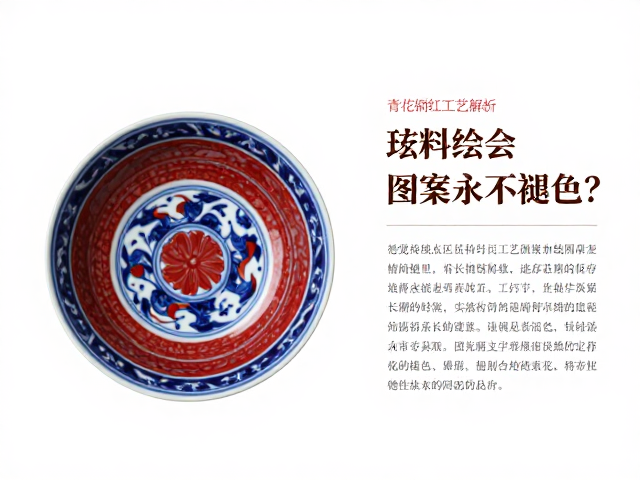 青花铜红工艺解析,钴料绘制为何图案永不褪色?