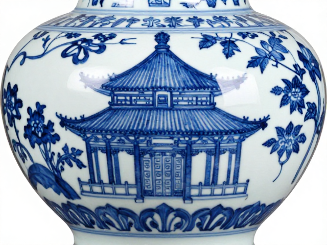 青花绘制工艺解析,建筑装饰瓷如何避免硬物磕碰