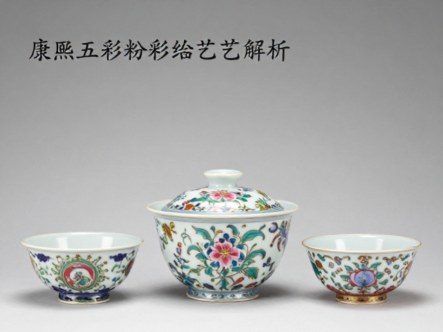 康熙五彩粉彩绘制工艺解析,高颜值艺术摆件选购指南