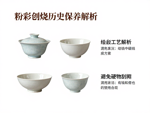 粉彩创烧历史,绘制工艺解析与避免硬物刮擦的保养技巧