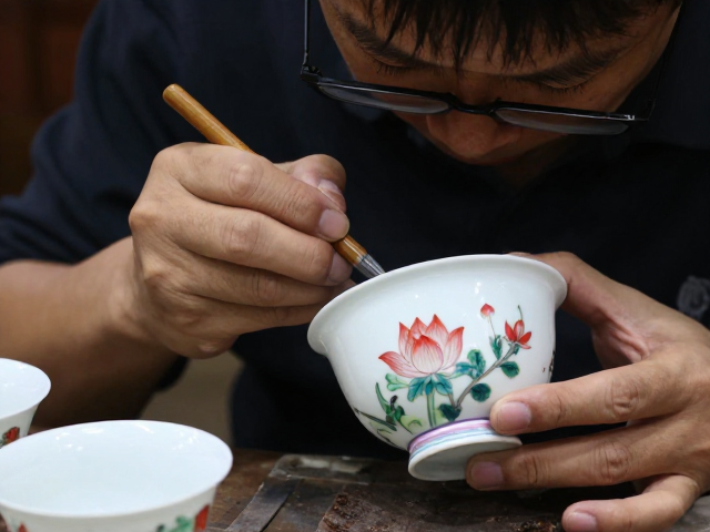 白瓷博古纹粉彩工艺,传承非遗之美与艺术价值解析
