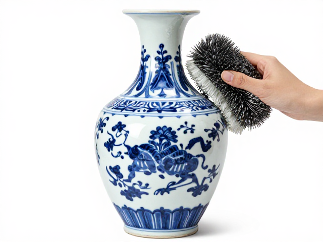 广东石湾青花瓷器保养，禁用钢丝球刷洗，守护传统绘制工艺之美