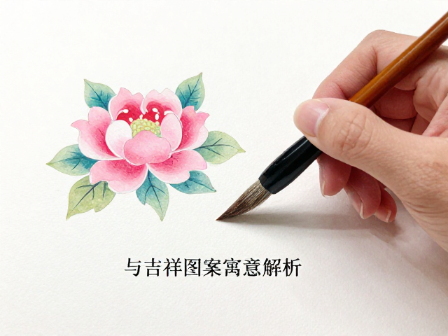 粉彩绘制工艺详解,毛笔排笔技法与吉祥图案寓意解析
