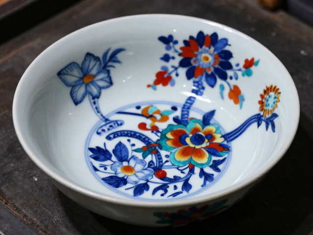 青花绘制工艺揭秘,素描造型基础与五彩斑斓的艺术融合