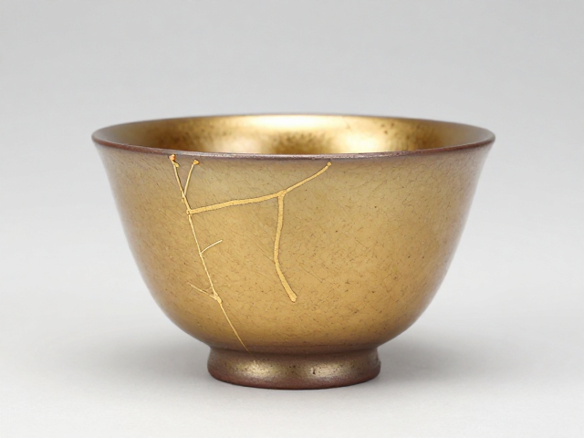 金缮茶具窑变绝美，高温消毒需谨慎，呵护天然釉色