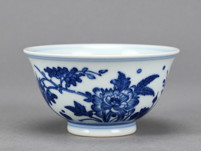 青花绘制工艺与新彩釉下结合,高岭土胎体铸就极致美学