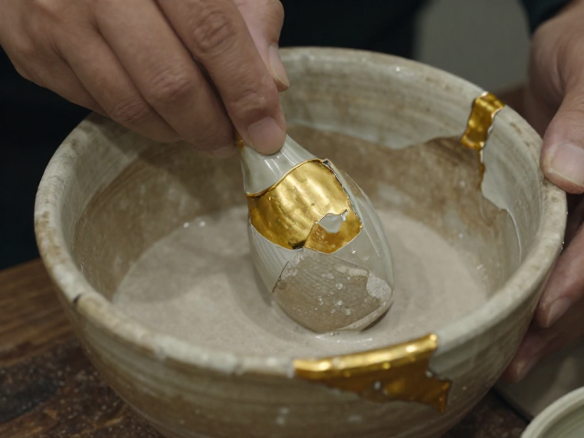 汉代原始瓷釉料调配与金缮工艺,古法修复让文物重现光彩