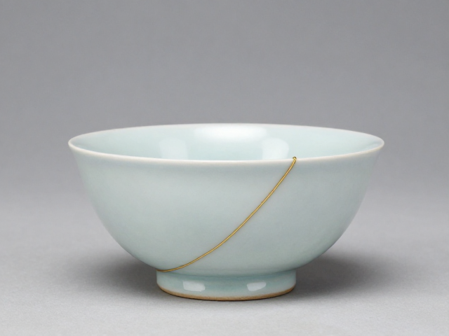 金缮修复斗彩粉彩瓷器,柔和工艺重塑古韵之美