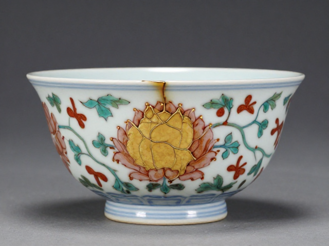 金缮修复明清御窑铁锈花，古瓷重生工艺与历史价值解析