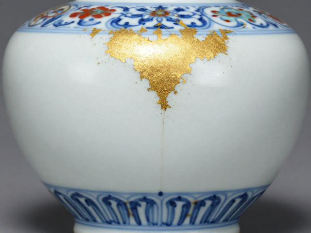 金缮修复斗彩瓷器,如何完美呈现釉面光泽与艺术美感
