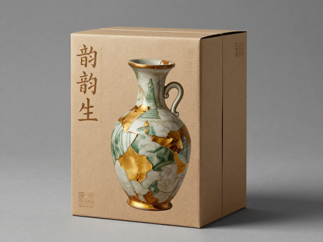 汉代原始瓷金缮工艺修复,独立包装运输,古韵新生