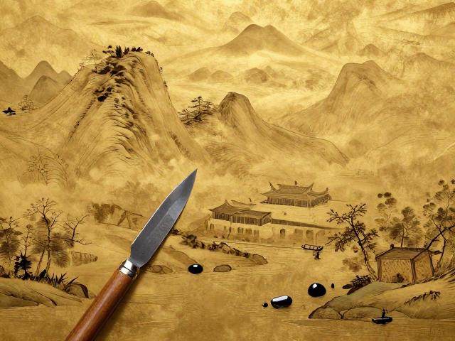 金缮工艺中的山水意境，刻刀下的东方美学与修复哲学