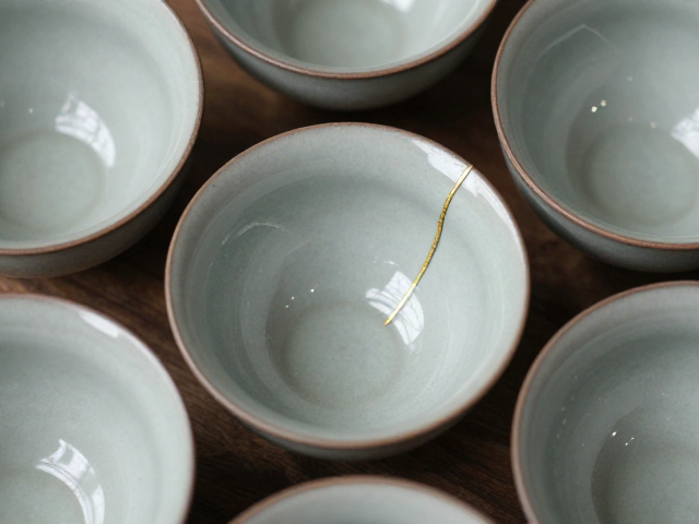金缮工艺之美,窑变釉面独立包装运输,守护残缺艺术