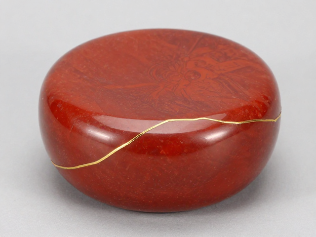 金缮修复宗教法器，火石红古韵与匠心之美