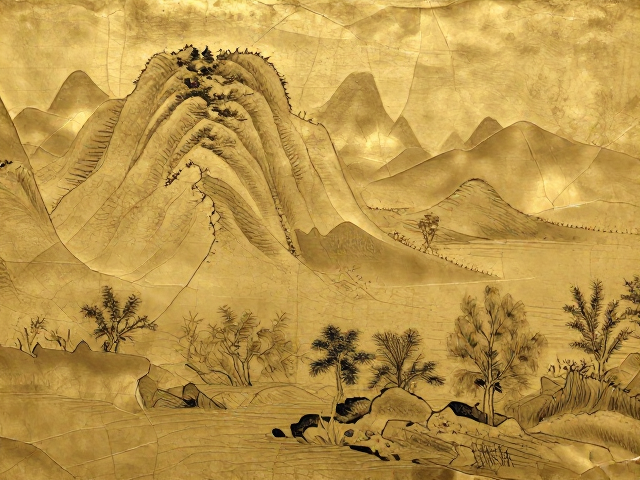 金缮工艺复原山水绞胎,古法修复下的极致美学