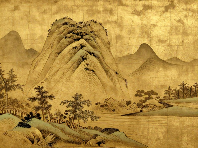 金缮工艺复原山水绞胎,古法修复下的极致美学