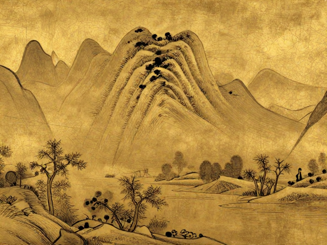 金缮工艺复原山水绞胎,古法修复下的极致美学