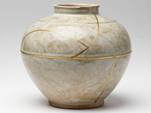 汉代原始瓷金缮修复，瓷石工艺复原古韵
