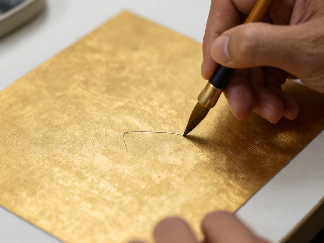 金缮工艺中的积釉笔法练习，高手必看的修复技巧与美学指南