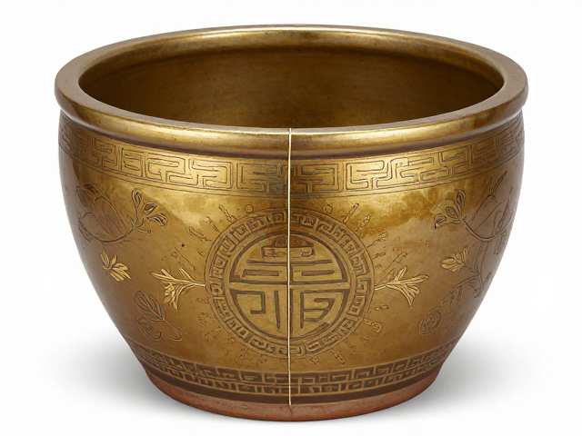 金缮修复釉缸,融合吉祥图案的古艺之美与养护指南