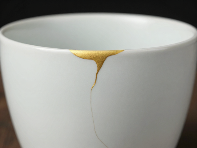 金缮工艺修复缩釉,釉缸瑕疵处理与古法修复技巧