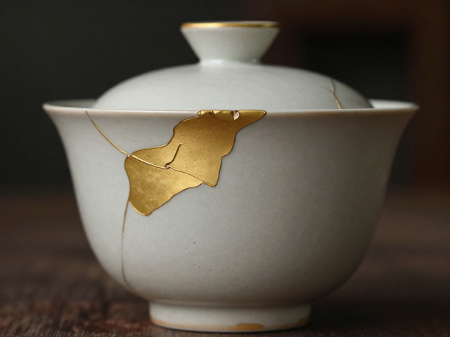 德化金缮工艺,高岭土修复之美,传承匠心与古韵
