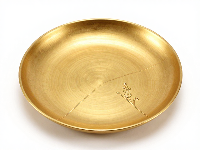 金缮工艺，高温消毒需谨慎，确保装饰与造型高度统一