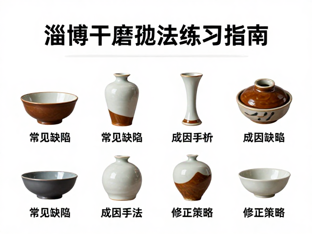 淄博干磨抛光工艺与施釉手法练习指南