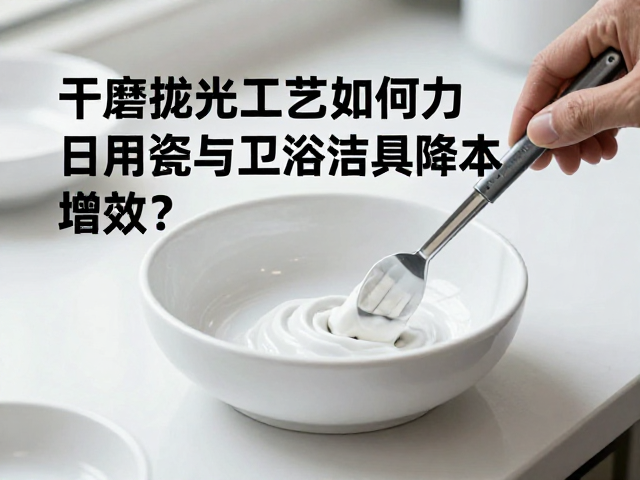 干磨抛光工艺如何助力普通日用瓷与卫浴洁具降本增效?