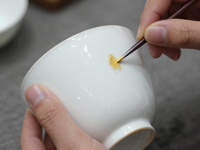 景德镇陶瓷修复，传统金缮工艺与金粉涂抹技巧详解