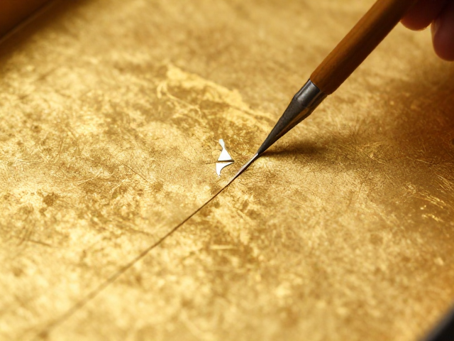 金缮修复揭秘，金粉填补与锔钉打制，传承古法修复工艺