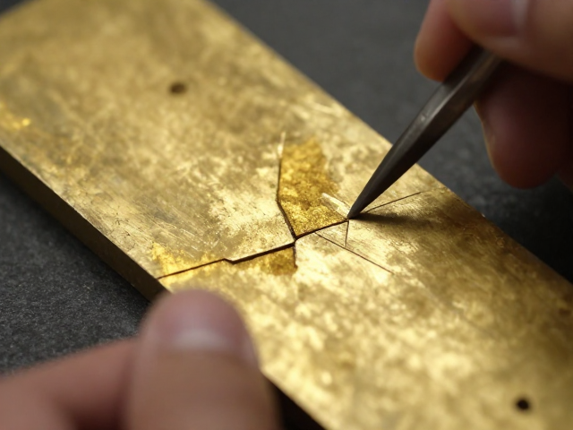 金缮修复揭秘，金粉填补与锔钉打制，传承古法修复工艺
