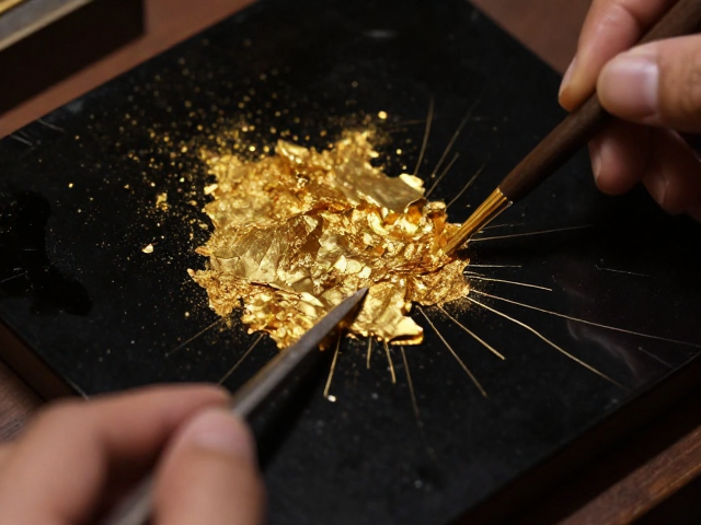 传统金缮修复工艺详解，金粉与金箔的选择与修复技巧