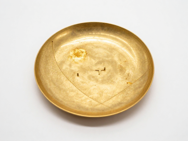 金缮修复揭秘，金粉填补与锔钉打制，传承古法修复工艺